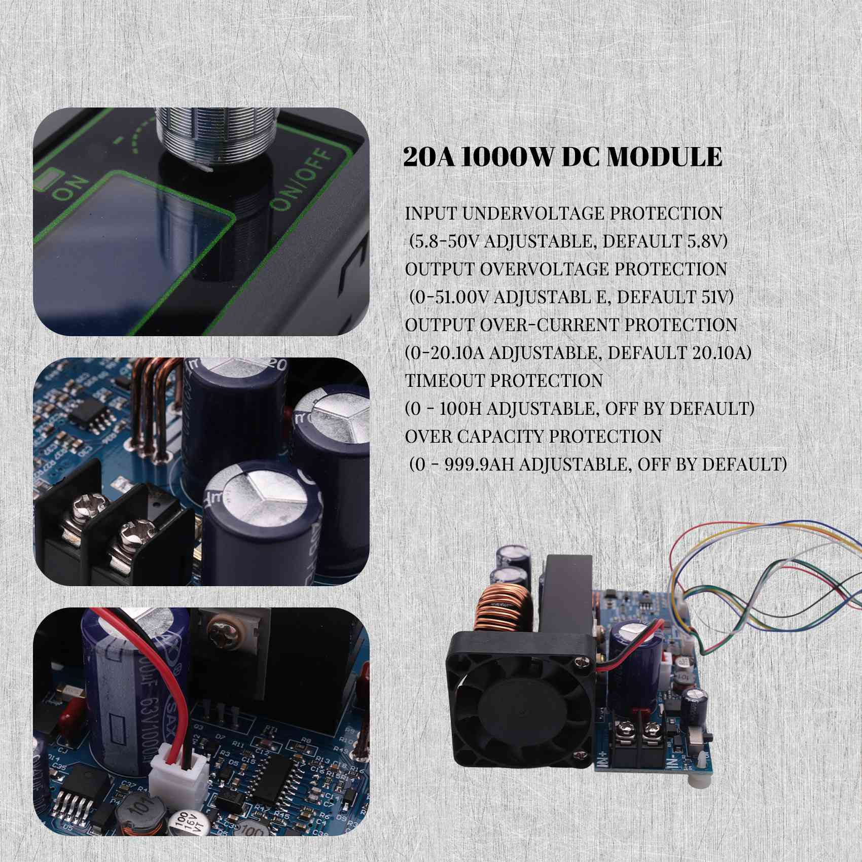 Step Down Dc Power Supply Module 1000W - [NEWA08R】 WZ5020L 20A 1000W DC-DC-Abwärtswandler CC